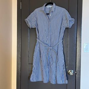Striped shirt dress